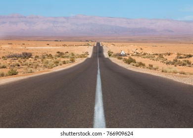 empty road in the desert