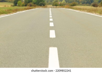 Empty Road, Low Perspective, Straight Line