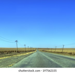 Empty Road in the Middle of Nowhere