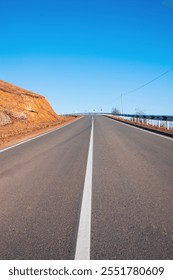 empty road in the mountains