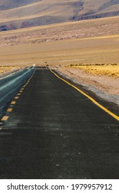 Empty road on Atacama desert.