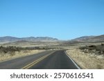 An empty road in rural Cochise County, Arizona