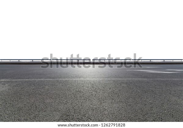 Empty Road White Background Stock Photo (Edit Now) 1262791828