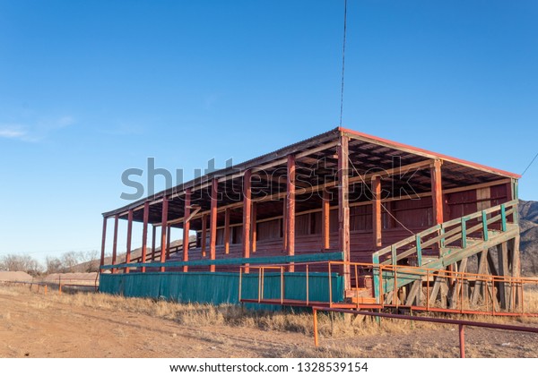 Empty Rodeo Viewing Stand Winter Desert Stock Photo 1328539154 ...