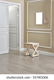 Empty Room Design Decorative Objects White Stock Photo 557401006 ...