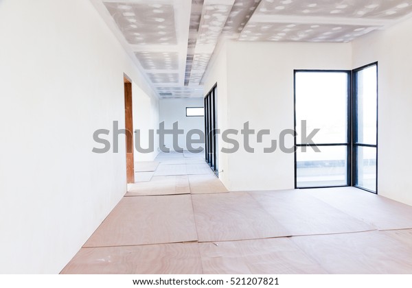 Empty Room Interior Build Gypsum Board Stock Photo Edit Now