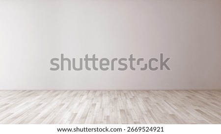 Empty room interior space background mock-up empty, sunlight, and shadows room walls, room with sunlight and wooden blank parquet floor.