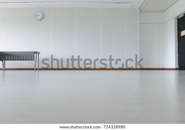 Empty Room Modern Interior Floor Soundproof Stock Photo