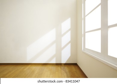 Empty Room With Sunlight.