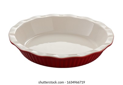 Empty Round Baking Dish For Gratin, Casserole