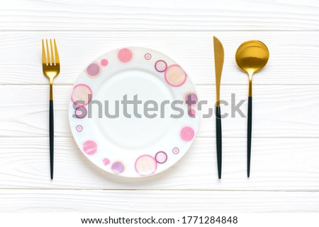 Similar – Hand holding a child’s plate of fresh fruit. Top view.