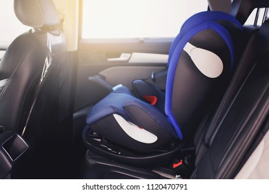 Empty Safety Seat For Baby In Car