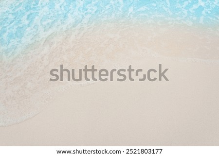 empty sand beach, topview, closeup