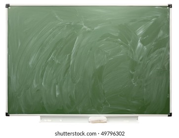 Empty School Board, Isolated On The White