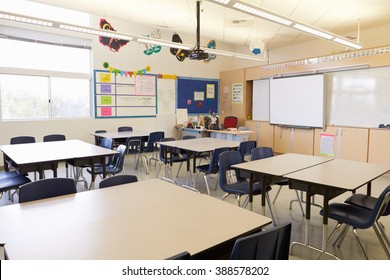 Empty school classroom - Shutterstock ID 388578202