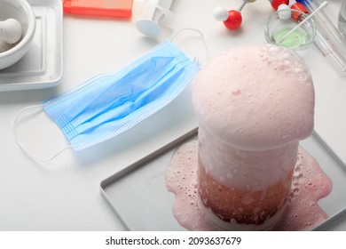 Empty Science Laboratory Test Tubes, Chemical Laboratory Equipment. Research