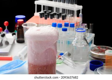 Empty Science Laboratory Test Tubes, Chemical Laboratory Equipment. Research