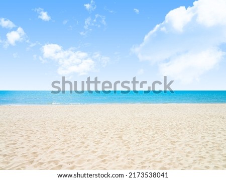Empty sea and beach background.