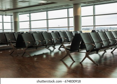 Empty seat in the airport - Shutterstock ID 674830918