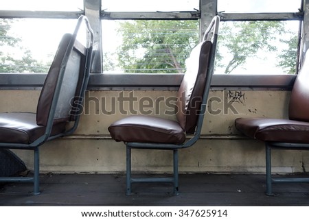 Empty seat in the bus