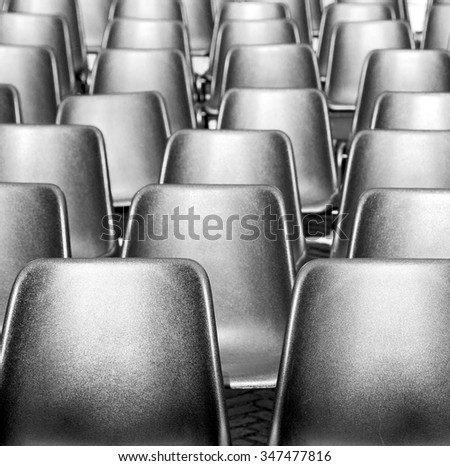 empty seat in italy europe background black  texture