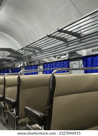 Empty seat on the train