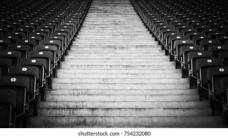 Empty seats at stadium 