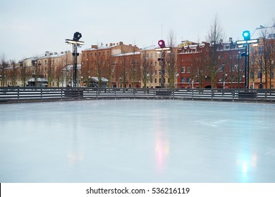 Empty Skating Rink