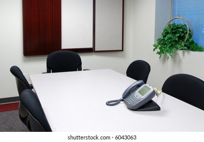 Empty Small Conference Room At A Corporation