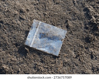 empty small plastic bag, often used for drug consumption