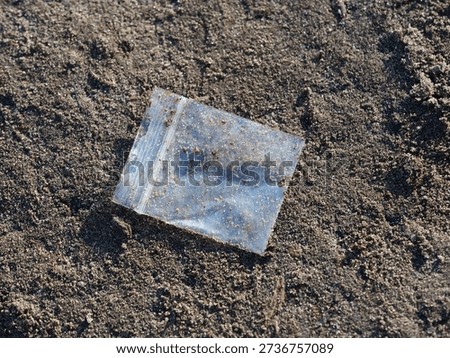 empty small plastic bag, often used for drug consumption