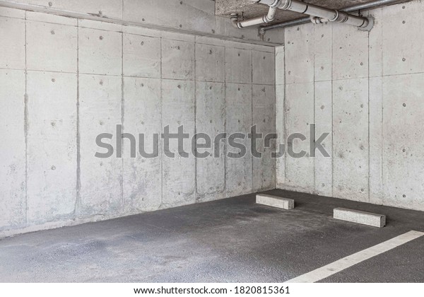 Empty space\
car park interior at office\
building