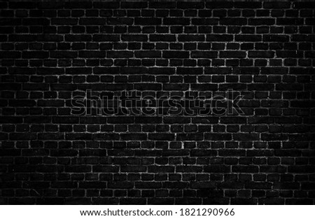 Empty space of Dark brick wall grunge texture background.