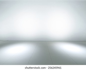 Empty Space And White Wall