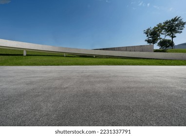 Empty Square By Modern Architectures, Pedestrian Bridge - Powered by Shutterstock
