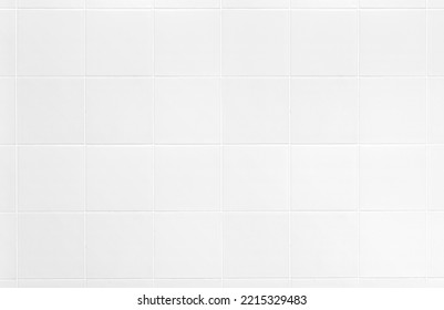 Empty Square Ceramic Tile Wall For Mockup Product Display.
