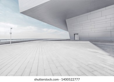 Empty Square Front Of Modern Architectures - Shutterstock ID 1400522777