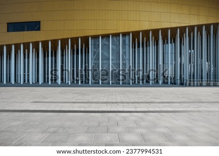 Empty Square Front Of Modern Architectures