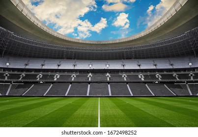 empty stadium - sport events without people - Shutterstock ID 1672498252