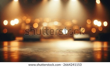 Empty stage abstract blur background