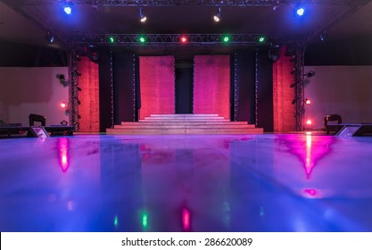 Empty Stage And Dance Floor