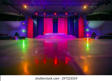 Empty Stage And Dance Floor