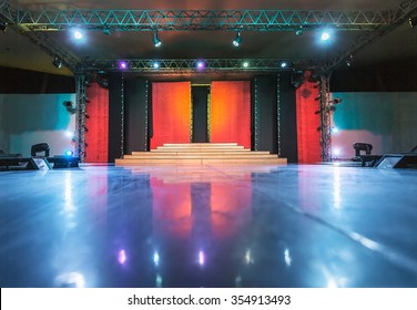 Empty Stage And Dance Floor