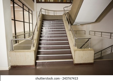 Empty Stair Way In A College