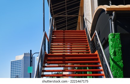 Empty Staircase At The Office Building Entrance