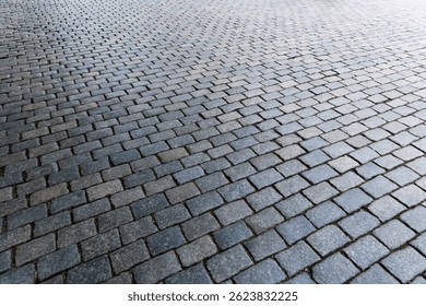 Empty of stone brick road