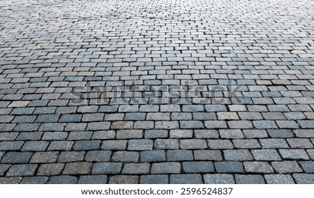 Empty of stone brick road