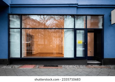 empty storefront or shop entrance - retail for rent 