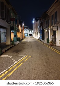 An Empty Street In Bugis, Singapore On 28 Feb 2021