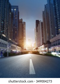 Empty Street, City In China